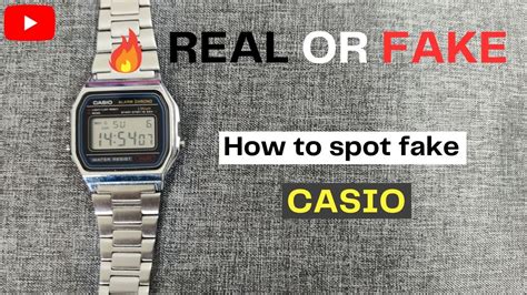 identify fake casio watch|how to check if casio is real.